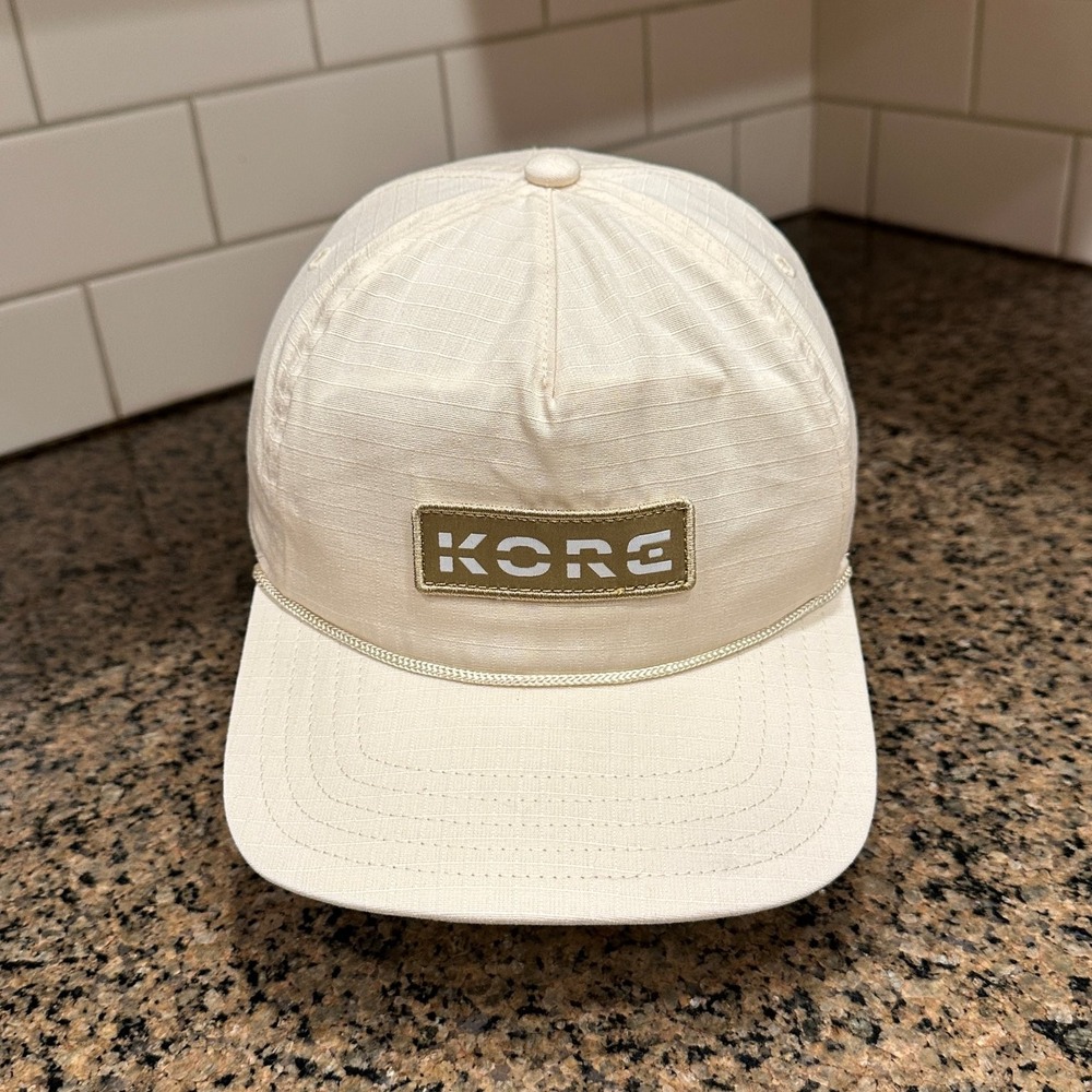 KORE Essential Tactical Gun Belts Coal Headwear Hat Snapback Cream Ripstop